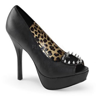 Escarpin ouvert noir PIXIE-17