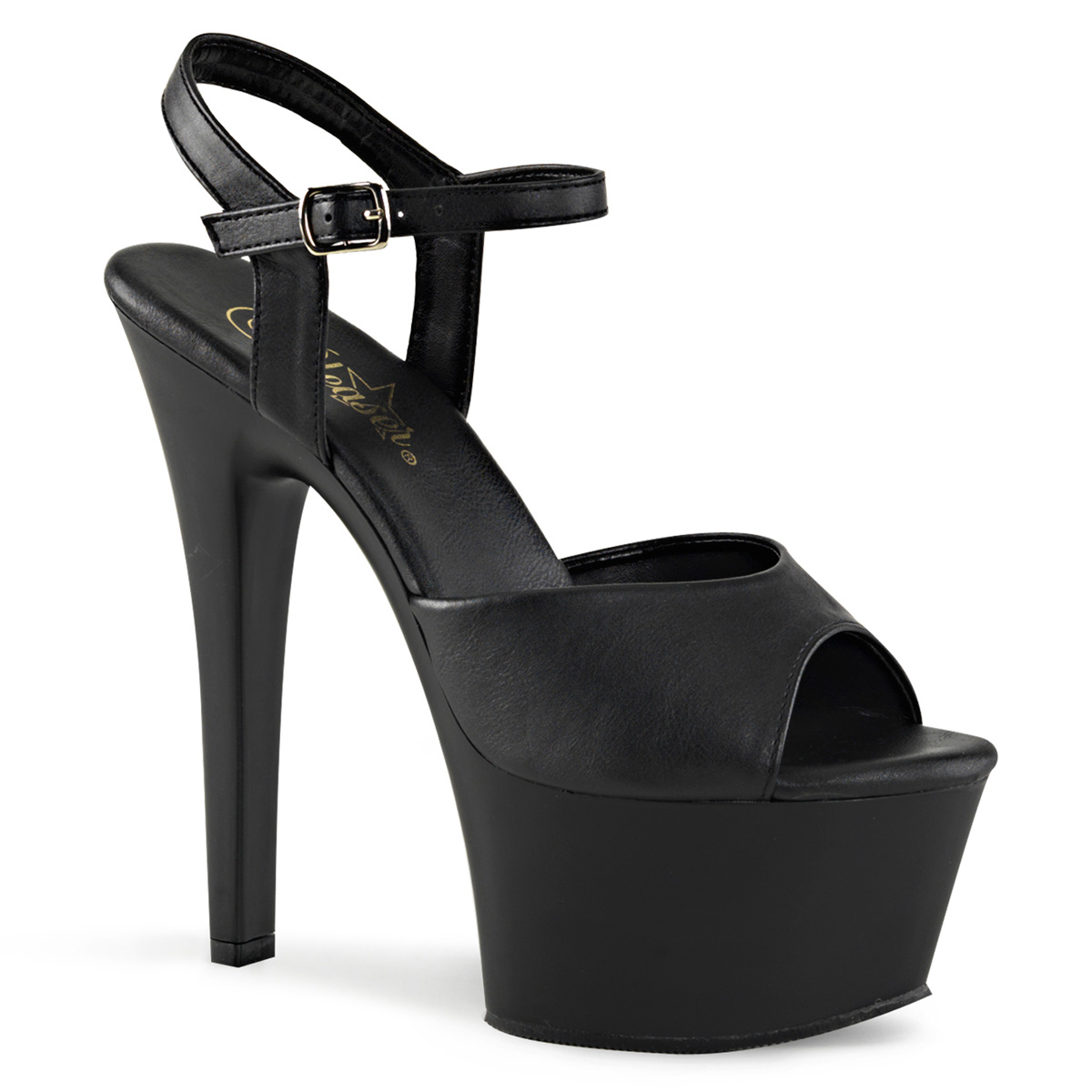 Sandales plateforme noires - Pointure : 35 - Pleaser - Modalova
