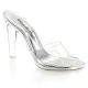 Chaussures transparentes mules talon fin clearly-401