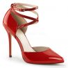 Escarpins rouges vernis talon aiguille