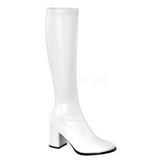 Bottes blanches style rétro