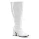 Bottes blanches vernies extra larges gogo-300x