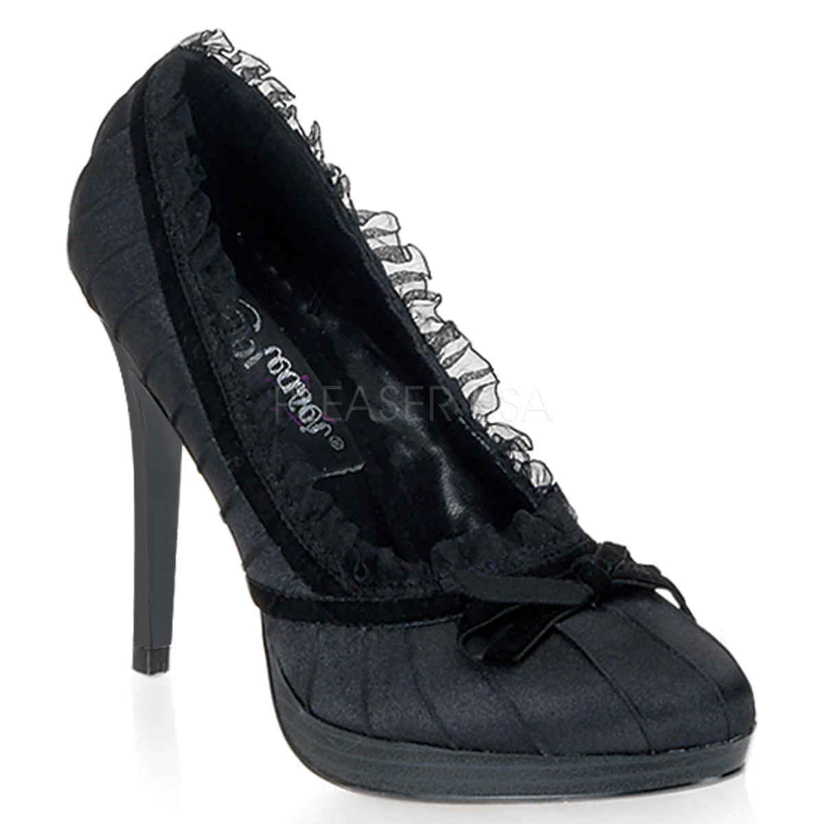 escarpin dentelle noir
