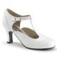 Chaussures à petit talon escarpins d'Orsay blancs flapper-26