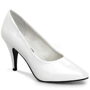 Escarpins Petit Talon Blancs Vernis PUMP-420