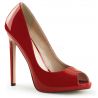 Escarpin sexy rouge vernis
