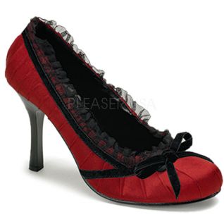 escarpin rouge ouvert