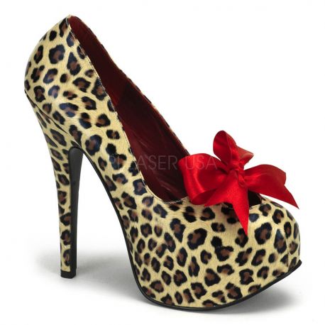 Chaussures en léopard escarpins fantaisie haut talon plateau teeze-12