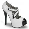 Escarpins style gangster blanc et noir