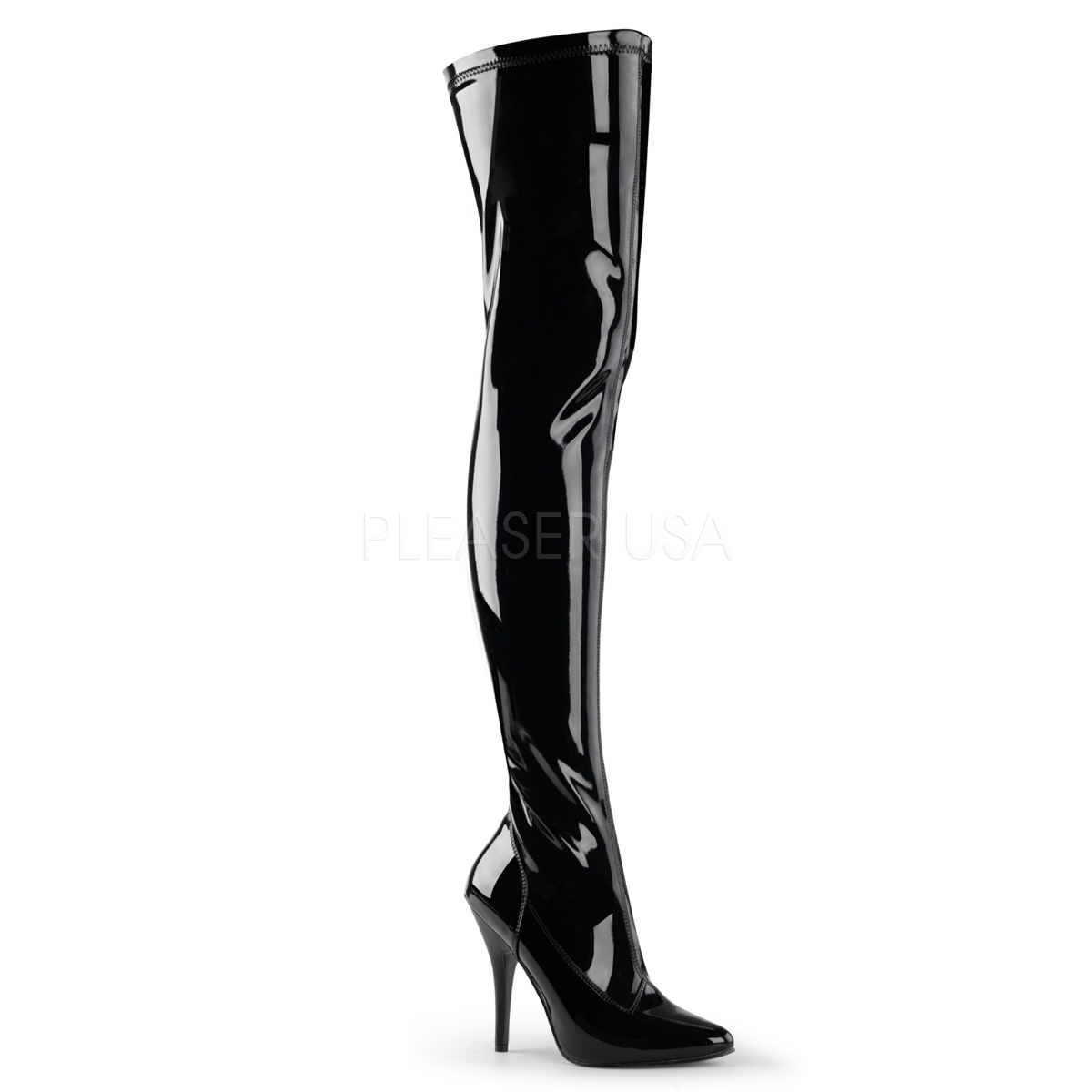 Porter des cuissardes brillantes noires talon