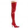 Cuissardes en vinyle rouge