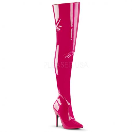 Cuissardes vernies coloris fushia seduce-3010