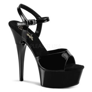 Sandales féminines à brides cheville coloris noir vernis talon captiva-609