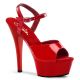 Sandales Sexy Rouges Vernies Talon Plateforme KISS-209