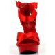 Sandale habillée coloris rouge talon fin cocktail-568
