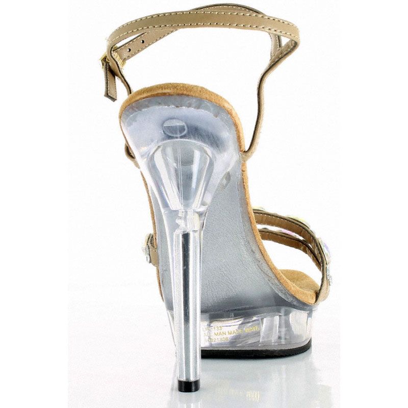 sandale laniere transparente