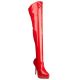 Cuissardes stretch rouge vernis petit prix