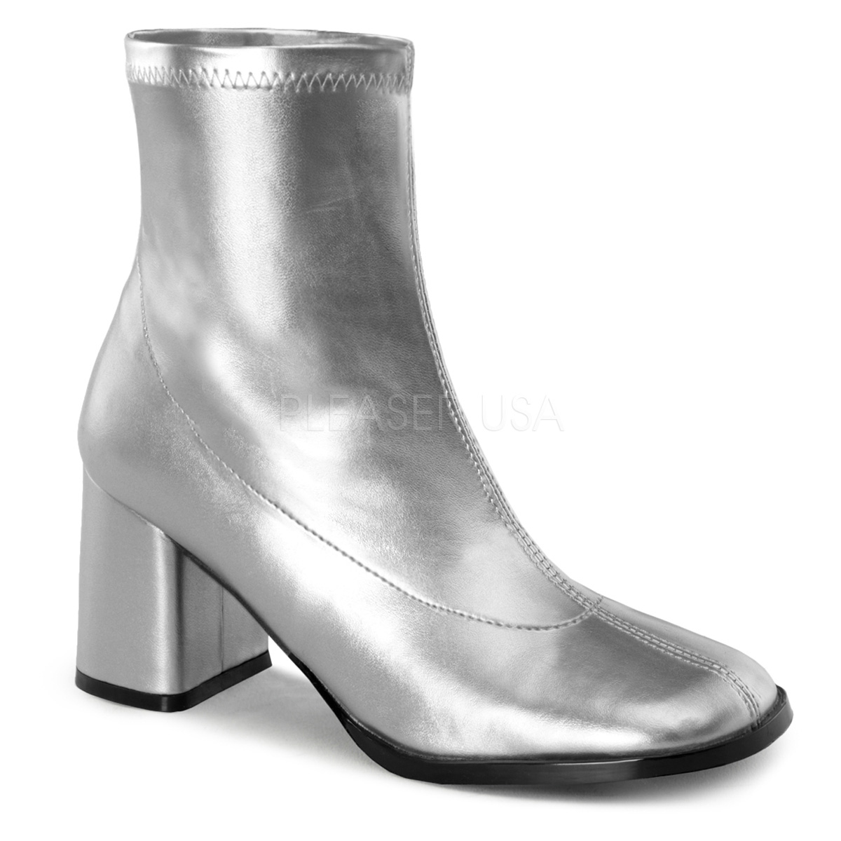 bottines argentées