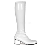 Bottes blanches style rétro