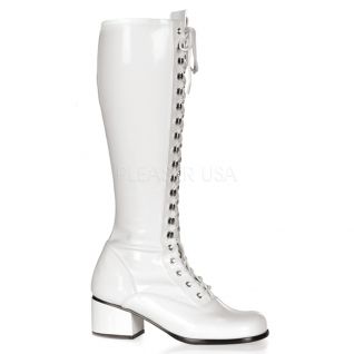 Bottes de majorettes blanches rétro-302