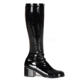 Bottes noires style rétro