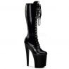 Bottes noires vernies extrêmes