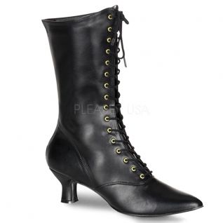 Bottines noires style rétro victorian-120