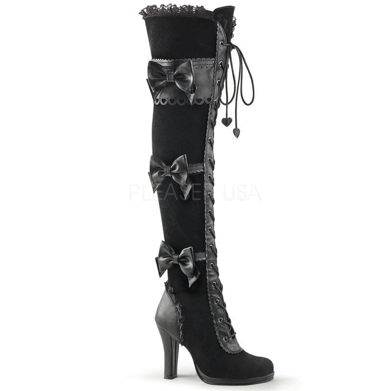 Cuissarde noir 2025 velour