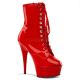 Bottines rouges vernies à lacet delight-1020