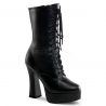 Bottines à lacet coloris noir