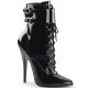 Bottines noires vernies talon extrême