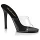 Mules transparentes et noires gala-01