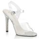 Sandales transparente et strass talon haut gala-08dm