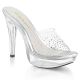 Mules transparentes à strass cocktail-501sd