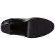 Cuissardes gothiques noires plateforme