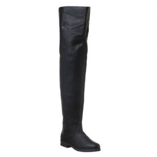 Cuissardes hommes en cuir noir pas chères