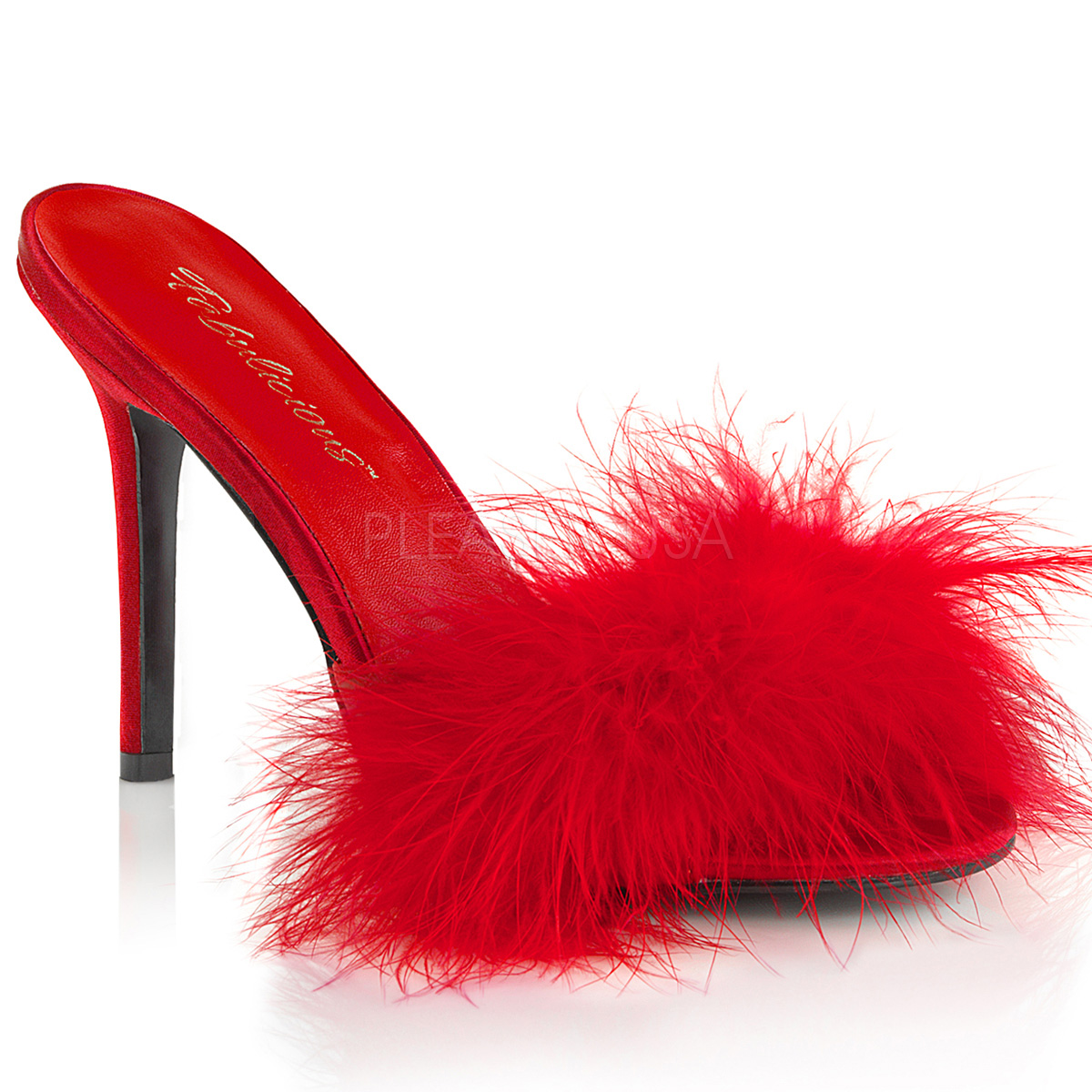 Mules d'intérieur rouges - Pointure : 46 - Fabulicious - Modalova