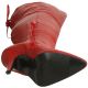 Cuissardes rouges en cuir talon aiguille