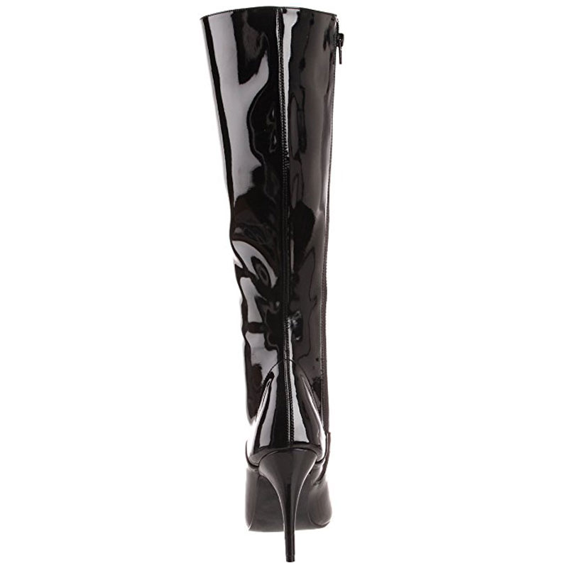 bottines vinyle noir