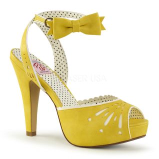 Sandales Pin Up coloris jaune bettie-01