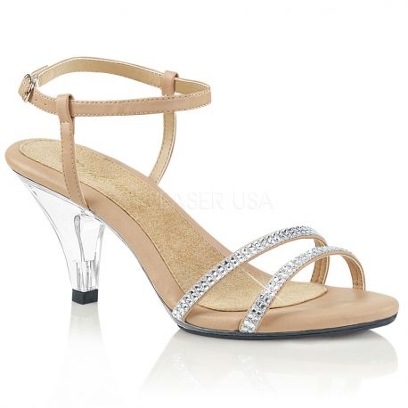 sandale a talon strass