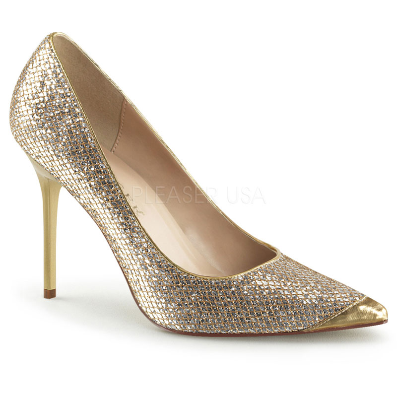 Escarpins dorés à paillettes - Pointure : 37 - Pleaser - Modalova