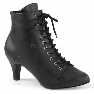 Bottines noires à lacet divine-1020