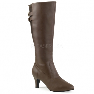 Botte marron petit talon