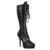 Bottes noires à lacet