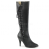Bottes noires à lacet