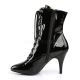 Bottines noires vernies