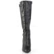 Bottes noires à bride talon grande taille