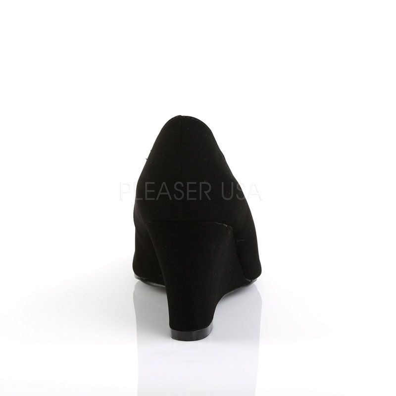 escarpins noirs compensés