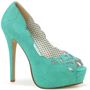Escarpins vintages coloris pistache bella-30